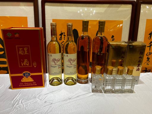 speciality and premium variants on display nanguo pear wine on display