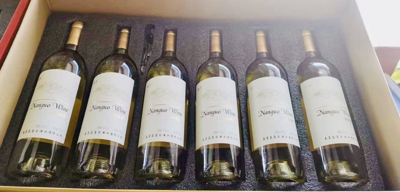 hand-crafted nanguo pear wine in bottles 1000's of bottles of wine are consumed every year